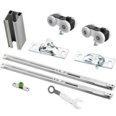 China Silent Sliding Wardrobe Door Roller Fittings System sliding Suspending Sliding Door Roller Te koop