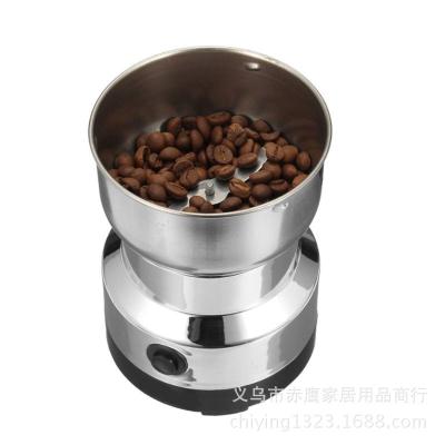 China Mini Electric Commercial Espresso Coffee Viable Bean Spices Mill Food Processor Bean Coffee Grinder Multifunctional for sale