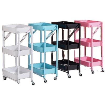 China Modern Mobile Cabinet Folding Metal Storage With Wheels Stackable Roller Block for sale