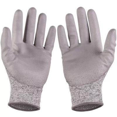 China Safety Gloves Cut-Resistant Gloves Wear Proof Sandy Coated Work Gloves Cut Resistant Shell Protection Level 5 Gloves for sale