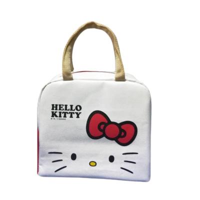 China Waterproof Cartoon aluminum foil insulated tote bag Office worker elementary school lunch refrigerated waterproof bag lunch box bento bag for sale