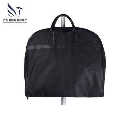 China Storage Manufacturers wholesale PVC non-woven binding black suit set simple solid color hand-held offset printing suit wedding bag for sale