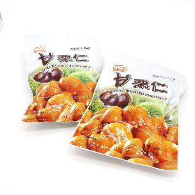 China Normal Bag 150G Chinese Packing Supplier Soft Roasted Peeled Chestnuts for sale