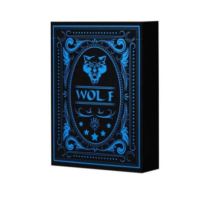 China Plastic Cards WJPC-Wholesale Plastic Wolf Playing Cards Printing Cards PVC Poker for sale