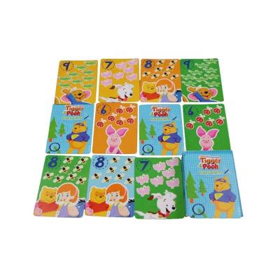 China WJPC-Customized Paper Study Paper Card Animal Flash Cards For Kindergarten for sale