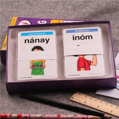 China WJPC-Wholesale Kids Education Flash Cards Printing Kids Flash Card Booklet for sale