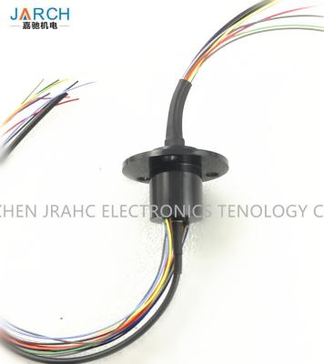 China Flange 12 Circuits Capsule Slip Ring , High Frequency Slip Ring For HD Video for sale