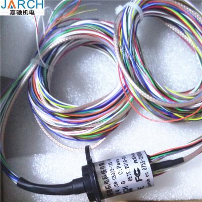 China 18 Channel 2A Transmission Signal Mini Slip Ring 1 Channel HDMI Slipring 24 Circuits for sale