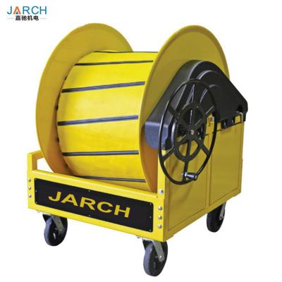 China Auto Retractable Hose Reel Hand Wheel Crank Pre Conditioned Air PCA With Cart hose reel machine for sale