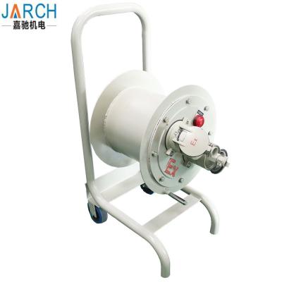 China Military Hand Crank Type Cable Reel , Cable Reel Drum For Electric Wire Rope Hoist Crane for sale