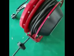 Steel type spring driven power cord reel