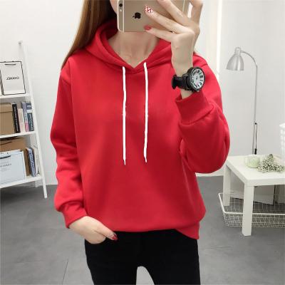 China 2021 Winter New Sustainable Fashion Thickened Long Sleeve Women's Hoodie Personality Young Women for sale