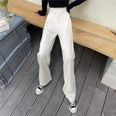 China Korean Women's High Waist Spring Loose Pants Fashion Breathable Casual Pants And Autumn Pants Straight Pendant for sale