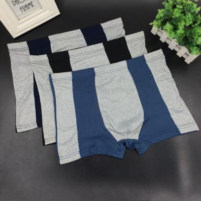 China Cheap Plus Size Milk Breathable Fashion Patchwork Silk Adult Men's Boxer Briefs for sale