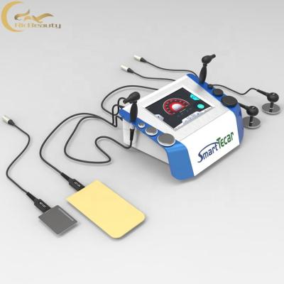 China Noninvasive Shockwave Therapy CET Ret RF Heating Pad Pain Relief Shockwave Therapy Machine Smart Tecar for sale