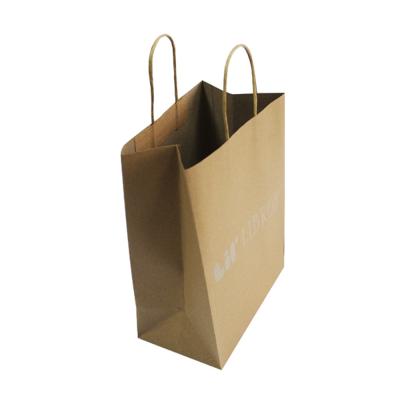 China Recyclable Custom Recycled 200gsm Brown Kraft Paper Bag for sale