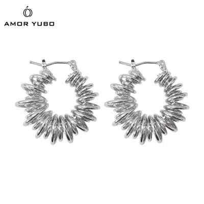 China FASHIONABLE AmorYubo stainless steel anti allergy spring ashion earring for sale