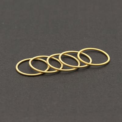 China TRENDY Wholesale stainless steel spring adjustable 24k ring gold for sale