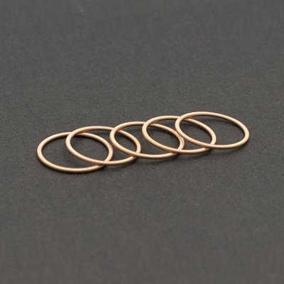 China Wholesale FASHIONABLE Women Jewelry Rose Gold Plated Rings Guitar String Spring Rings for sale