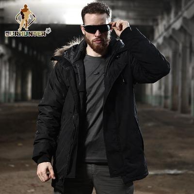 China Consul n3b cotton tactical coat real wool collar cotton coat waterproof cold coat breathable outdoor windproof proof for sale