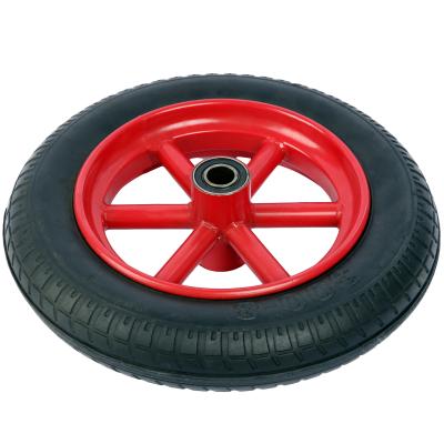 China Hotels PU Foam Puncture Proof Or Pneumatic Rubber Tire 3.00-8 Tire And Wheel for sale