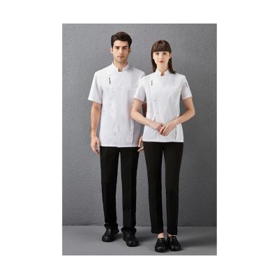 China Thick Factory Direct Sales Accept Even Customized Logo Washable Short Sleeve Single Row Leader Uniform The Good for sale