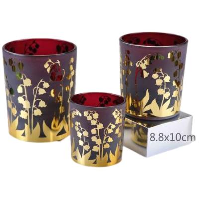 China Home Decoration Candle Holders Candle Glass Jar Modern Popular Wedding Luxury Bottle Big Cup Customized Good Quality for sale