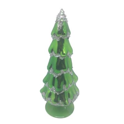 China Wholesale Joy Christmas Water Santa Decoration Gift Star Glass Christmas Tree Ornaments for sale