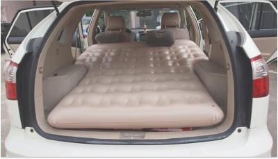 China 0.55MM Flocked grey color  inflatable car bed for adults 1.9m * 80cm for sale