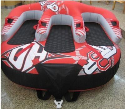 China Big Inflatable Water Parks for adults / kids , PVC double people water skiing tube for sale