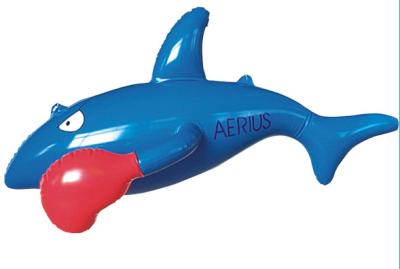 China Customized PVC shark rider inflatable water toys for lake or ocean for sale