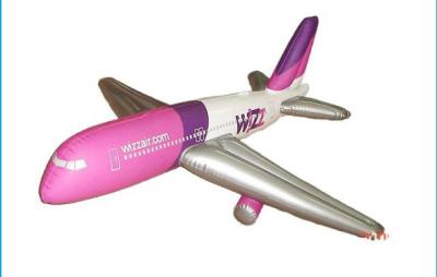 China Novelty Inflatable plane Toys with Logo pringting 20 * 40cm  0.2 mm en71 for sale