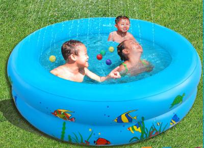 China Fountain large inflatable swimming pools , PVC inflatable wading pool for sale