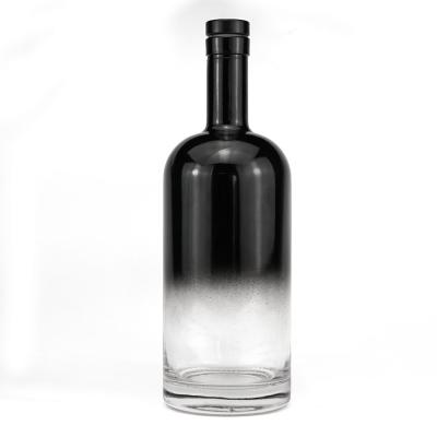 China Liquors and Beverage Tequila End Semi-Spraying Glass Vodka Bottle 500ml 700ml 750ml 1000ml for sale