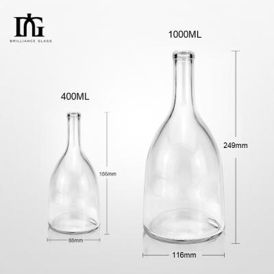 China Hot Stamping Classic Design Spirituosen Wodka Whisky Flasche 700 ml 1000 ml große Glasflasche zu verkaufen