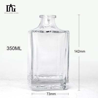 China 200ml 350ml 500ml 700ml 1000ml Engraving Glass Liquor Bottle for Fancy Tequila Bottle for sale