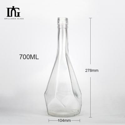 Κίνα Γυάλινα ενεργειακά ποτά μπουκάλι 500ml 700ml μοναδικό σχεδιασμό με σφραγίδα και υλικό σώματος γυαλί προς πώληση