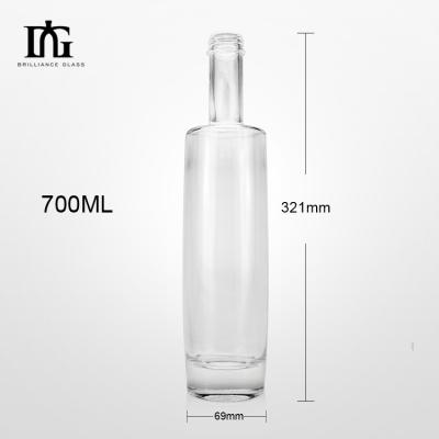 중국 500ml 유리 와인 병 음주 와드카 위스키 사이더와 맥주 용량 500ml 완벽 판매용