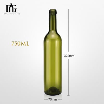 China Glass Brandy Bottle for Unique Wine Bottle Glass Clear Glass Bottle Champagne Bottle for sale