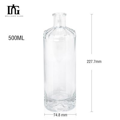 China Acceptable Customer's Logo 500ml 375ml 700ml 100 ml 250 ml Glass Bottle for Beverages for sale