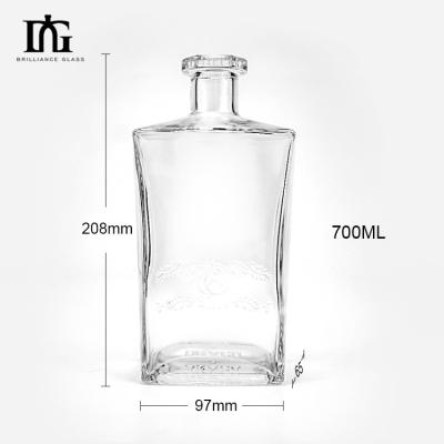 中国 OEM/ODM 受け入れられる 豪華な 500ml 氷ワインのためのグラス酒瓶 販売のため