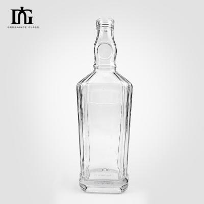 China 250 ml/500 ml/700 ml/750 ml Glasflasche aus industriellem Flint für Whisky und Tequila zu verkaufen