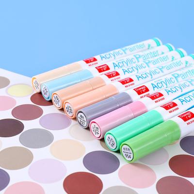 China GNS1000 acrylic marker Morandi color 12, 24,36,48 color box waterborne environmental protection marker cov GNS1000 for sale