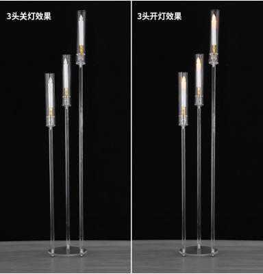 China Luxury Simple Clear Acrylic Candle Holder Acrylic Candle Holders Weddings Candle Holder With Acrylic Base for sale