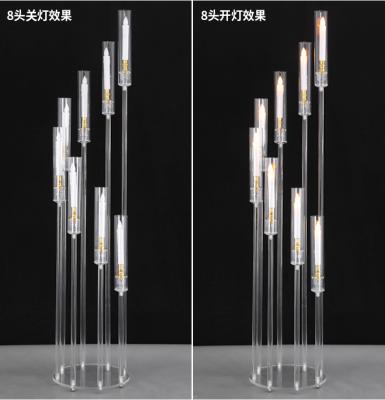 China Modern Acrylic Wedding Candle Holder Tall Candle Holder Weddings For Ith Acrylic Cups For Sale for sale