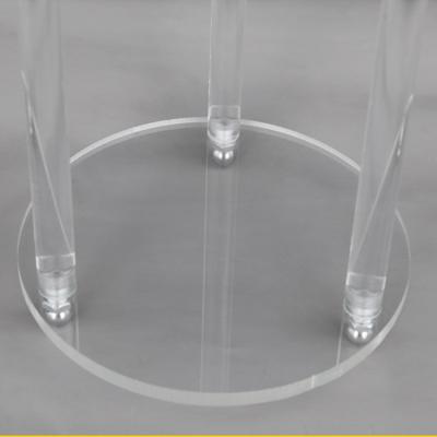 China Acrylic Cylinder Candlestick Holder Weddings Acrylic Clear Candle Holder Wedding Stand For Table Home Wedding for sale