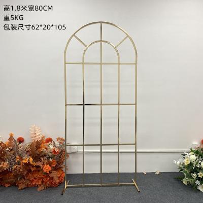 China Wedding Party Event Decoration 2022 Fashion Manufacturer Modern Wedding Arch Backdrop Wedding Arch Stand Backdrop For Outdoor Wedding Decoration for sale