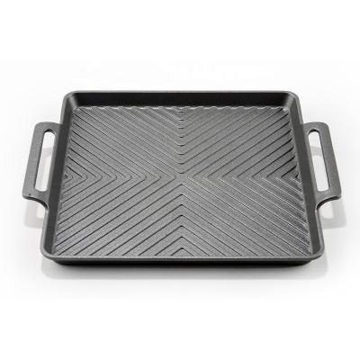 China New Arrival BBQ Square Europe BBQ Grill Pan Kitchen Kebab Aluminum Camping Grill Dish For Picnic Outdoor Camping Cookware for sale