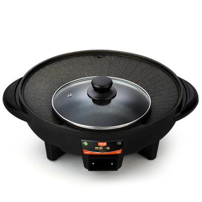 China 1500W Hotel Aluminum Alloy Electric Pan Household Cooking Set Fry Pan With Non Stick Protective Coating for sale