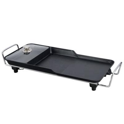 China 2020 New Arrival Hotel Electric Temperature Control Grill Pan With Hot Pot For BBQ Party for sale